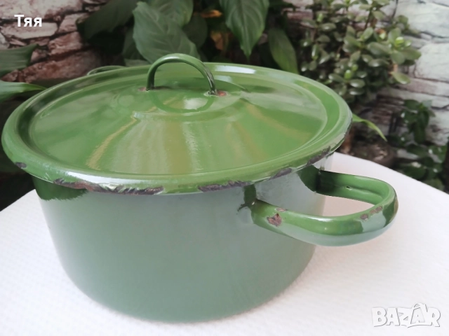 Емайлирана тенджера 5 л, снимка 6 - Съдове за готвене - 52458334