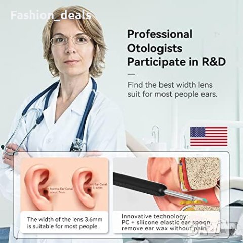 Нов Комплект за отстраняване на ушна кал/Ендоскоп за iPhone Ipad Android, снимка 4 - Други - 41588974