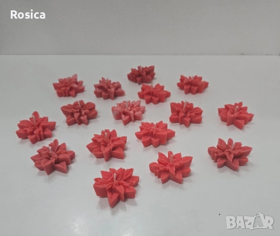 Коледни свещи, снимка 3 - Арт сувенири - 52408537