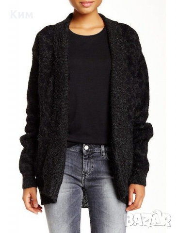 Дебела вълнена жилетка от алпака Iro леопард въглен 