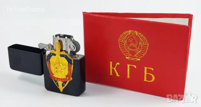 Комплект бензинова запалка КГБ + удостоверение КГБ, снимка 3 - Колекции - 48146254