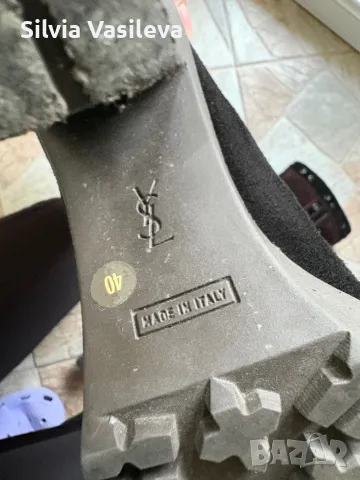 Дамски ботуши от естествен велур/кожа YVS Yves Saint Laurent, снимка 4 - Дамски ботуши - 48767581