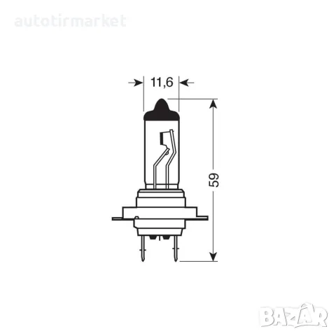 Крушка H7 12V 55W – Lampa 58052, снимка 4 - Аксесоари и консумативи - 56053542