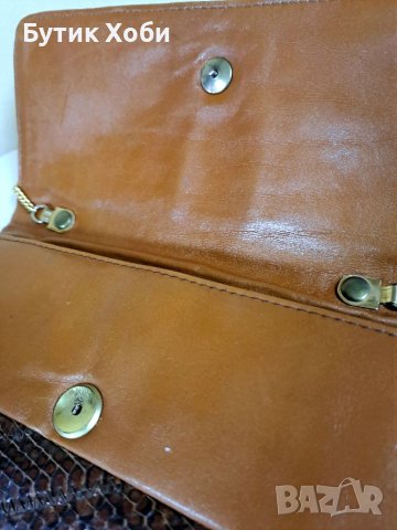 Чанта- клъч от змийска кожа, снимка 6 - Антикварни и старинни предмети - 40335422