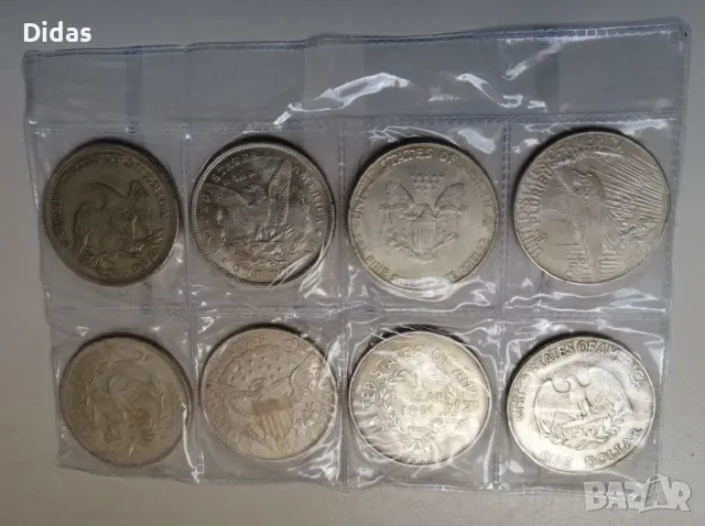 Колекция по 1 американски долар от 1800 - 1900 година, снимка 2 - Колекции - 48466067