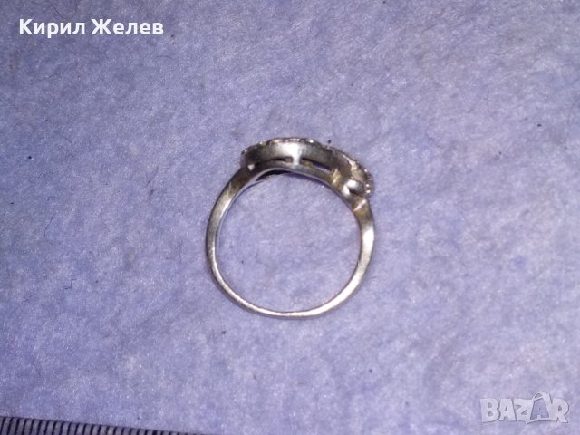 СКЪПОЦЕНЕН АЖУРНА ИЗРАБОТКА СРЕБЪРЕН АР ДЕКО СТИЛ ПРЪСТЕН СРЕБРО 925 с ИСКРЯЩИ ЦИРКОНИ 26447, снимка 7 - Пръстени - 41342421