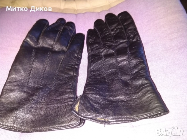 Зимни ръкавици на Ловеч естествена кожа нови №9, снимка 4 - Ръкавици - 52839888