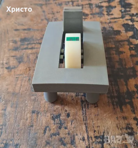 оставка за тиксо за бюро Henkels Aachen Design Германия синя и сива, снимка 8 - Ученически пособия, канцеларски материали - 48411299