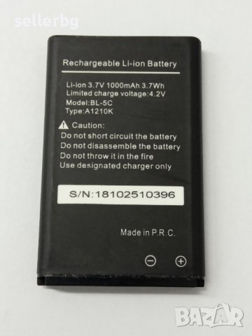 Батерия BL-5C за НОКИА NOKIA 2300/3560/6600/6230/7600 и други модели, снимка 3 - Оригинални батерии - 40200517