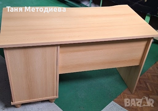 Комфортно практично бщро за компютър в дървесен цвят и синьо, снимка 5 - Бюра - 51925991