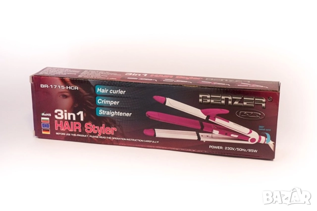 Преса за коса BR 1715, снимка 3 - Преси за коса - 51979327
