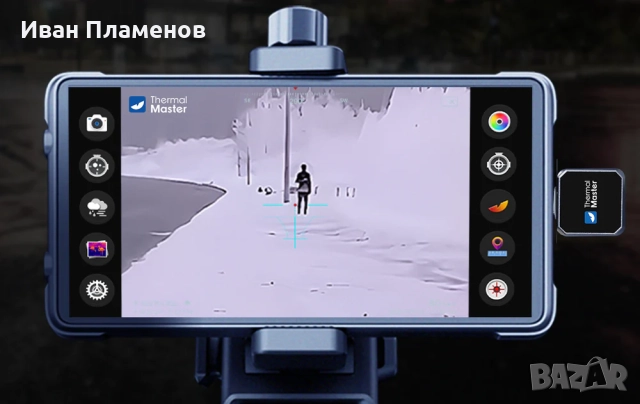 Термо Камера за Лов Нощно Виждане Термален Монокуляр за Нощно Наблюдение Откриване на Животни и Хора, снимка 15 - Оборудване и аксесоари за оръжия - 52558200