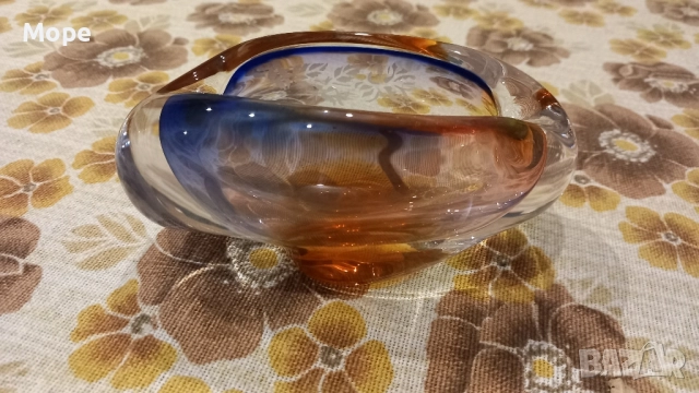 Пепелник чешко стъкло , снимка 2 - Други - 52518610