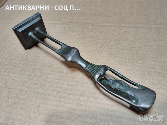 Стара Африканска Бронзова Статуетка. / НОМЕР 652., снимка 7 - Антикварни и старинни предмети - 53327400