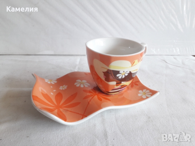 Модерна порцеланова чашка за кафе, снимка 3 - Чаши - 36080519