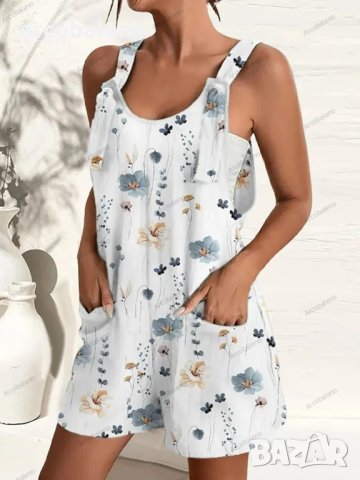 Моден дамски ежедневен къс гащеризон с тиранти, 7цвята, снимка 6 - Гащеризони - 41788108