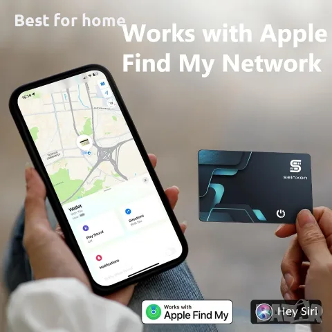 SEINXON Проследяващо устройство за портфейли (само за iOS) IP68 Тънко устройство за търсене , снимка 4 - Друга електроника - 55874529