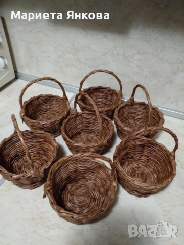 МАЛКИ РЪЧНО ПЛЕТЕНИ КОШНИЧКИ , снимка 3 - Декорация за дома - 43926116