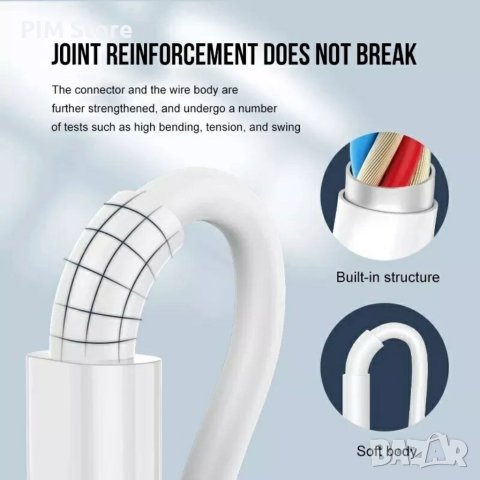 Бързо зареждащ кабел за Android Type-C, снимка 4 - USB кабели - 40500528