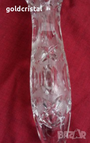 кристална ваза, снимка 4 - Антикварни и старинни предмети - 17710279