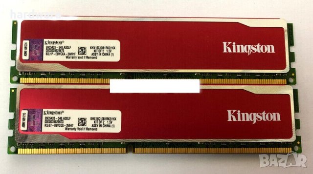 десктоп рам ram ddr3 kingston hyperx red 2x8gb kit 1600mhz, снимка 2 - RAM памет - 31238098