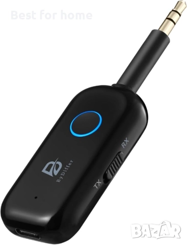 ByDiffer Bluetooth 5.2 Аудио предавател/приемник за телевизор  за кола, самолет, домашна стерео сист