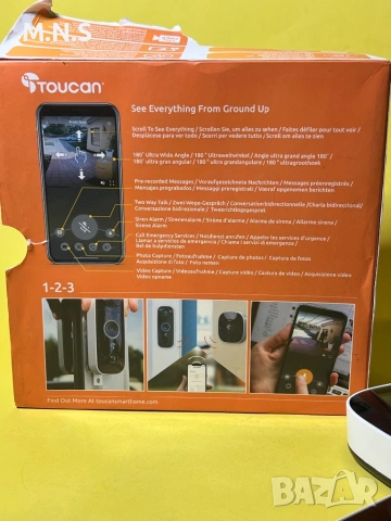 WiFi Звънец с камера , снимка 2 - Комплекти за видеонаблюдение - 53760379