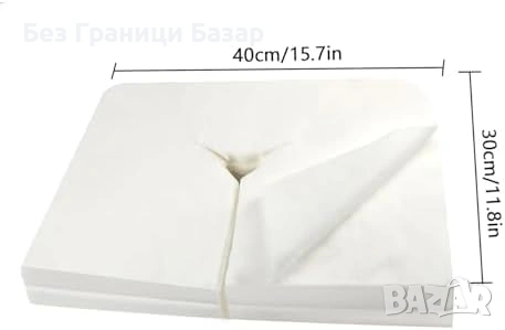 Нови 100 броя хигиенни еднократни калъфи за подглавник масажна кушетка, снимка 4 - Други - 53530302