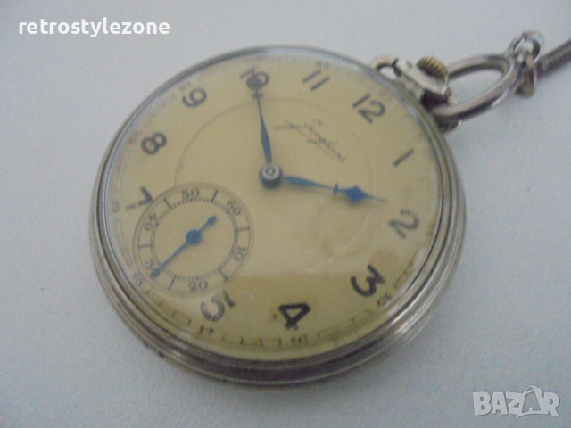 № 8381 Стар джобен часовник Junghans  , снимка 3 - Антикварни и старинни предмети - 52506341