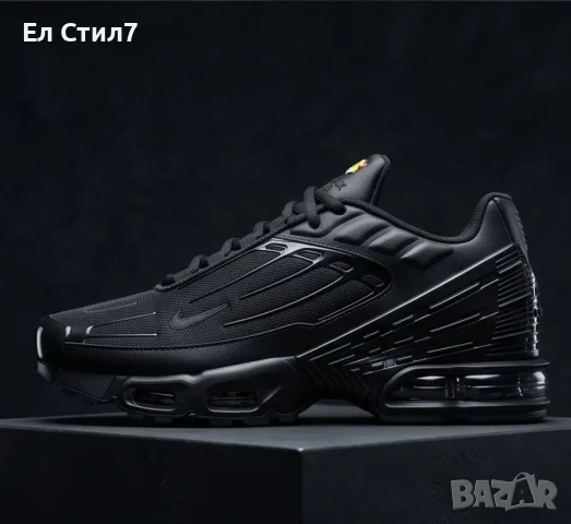 📌Nike Air Max TN 3 Plus Черно 41 42 43 44 45 46 номер Цена 102€ Еконт, снимка 3 - Маратонки - 56217142