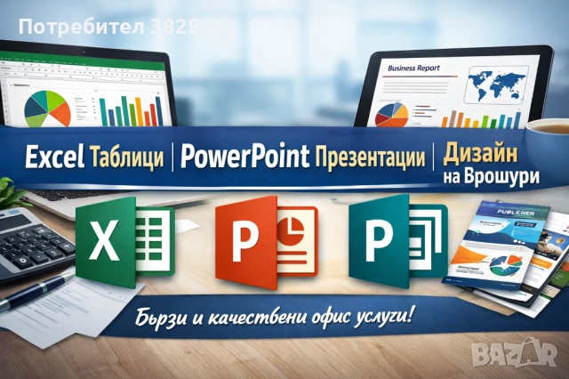 Помощ с Excel таблици и PowerPoint презентации – бързо изпълнение