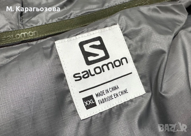 Пухено яке Salomon Down Hooded Jacket, Размер XXL, снимка 7 - Якета - 52894059