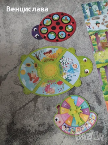 Детска игра Научи часовника + пъзел с часовник и сезони, снимка 4 - Образователни игри - 48085219