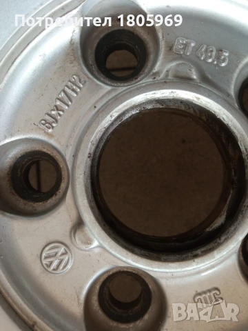 4бр. ал. джанти VW (оригинални) 5x112, 6x 17 , ET48,5, снимка 6 - Гуми и джанти - 50651159