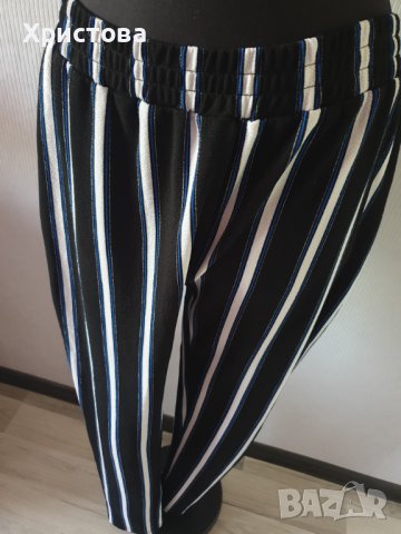 Летен панталон в синьо, черно и бяло - 15,00лв., снимка 3 - Панталони - 41492052