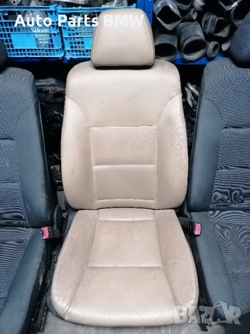Предна кожена седалка за БМВ Е60 Е61 BMW E60 E61 кожен салон бмв е60 е61 пасажерска седалка, снимка 1 - Части - 37322604