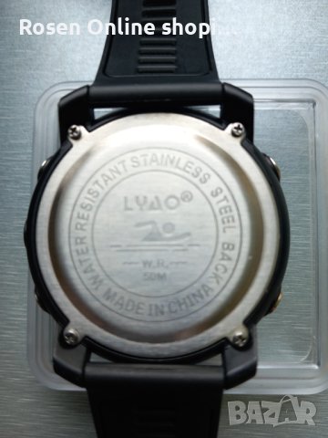 Водоустойчив мъжки спортен часовник LED кварц с големи цифри, снимка 8 - Мъжки - 40654796