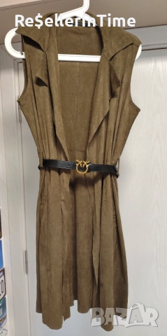 Дълъг елек в зелено 