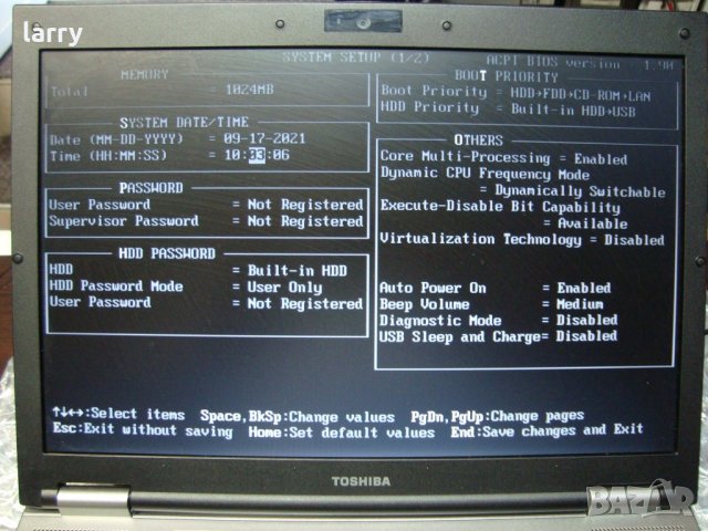 Лаптоп Toshiba Satellite S300 15.4", снимка 4 - Части за лаптопи - 34160597