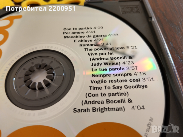 ANDREA BOCELLI, снимка 6 - CD дискове - 44659795