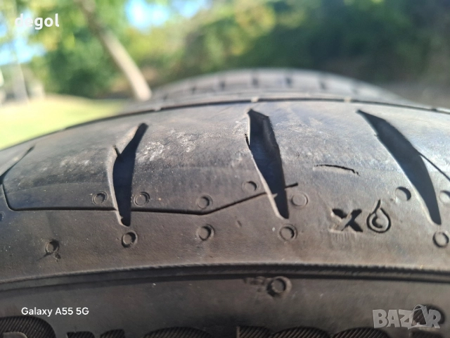 Continental Premium Contact7 225 45 17 91V Dot 5323 Забележки прочети!, снимка 3 - Гуми и джанти - 51561556