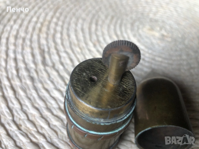 стара бензинова запалка - войнишко /окопно/ творчество, снимка 6 - Антикварни и старинни предмети - 51698106