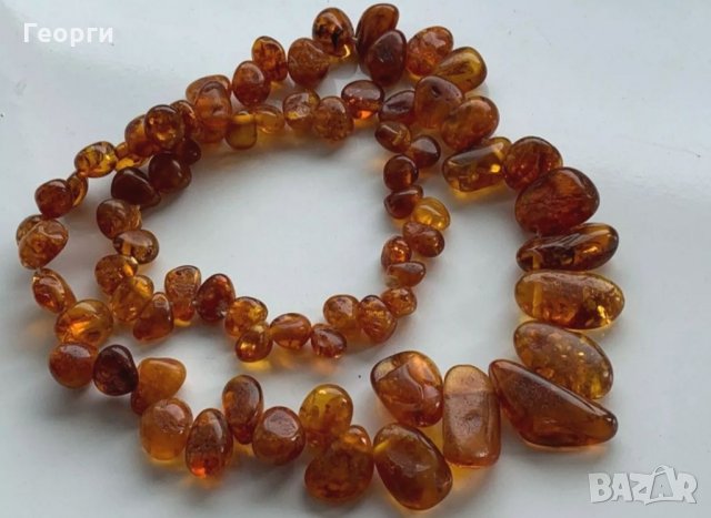 Стара огърлица и обеци от Балтийски кехлибар СССР, снимка 6 - Антикварни и старинни предмети - 33782045