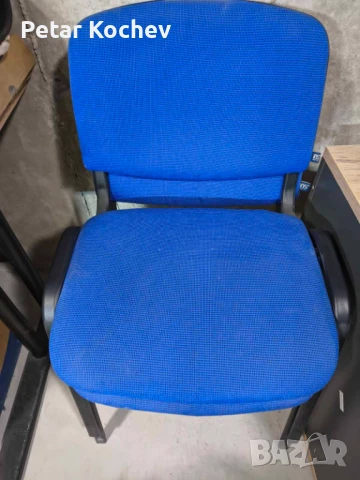 Офисни Посетителски столове в отлично състояние Сини, снимка 3 - Столове - 50818982