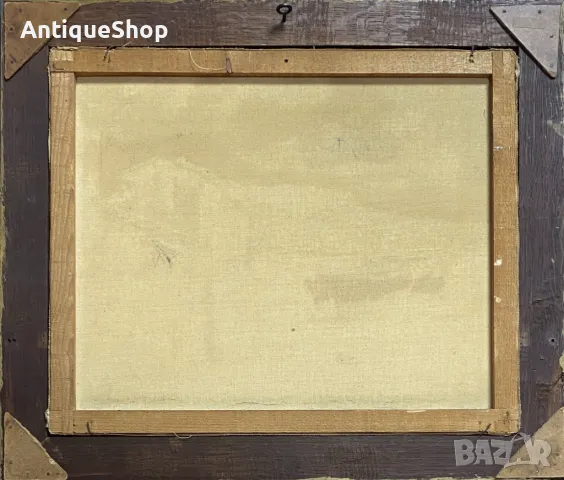 Картина, масло, платно, рибарска, лодка, Lucas, оригинал, пейзаж, подписана, снимка 6 - Картини - 50418004