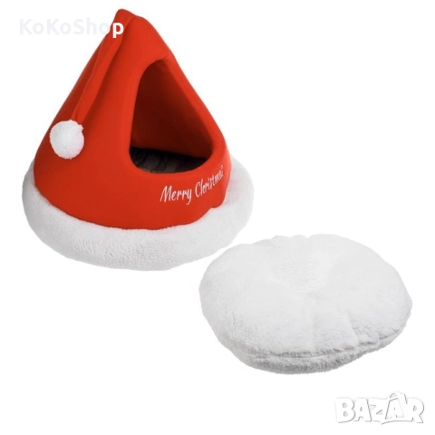 Коледно легло за домашни любимци/легло за кучета/къщичка за домашни любимци, снимка 2 - Други стоки за животни - 52308986