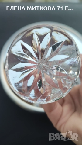 Кристална ваза с богат релеф, снимка 4 - Вази - 52819127