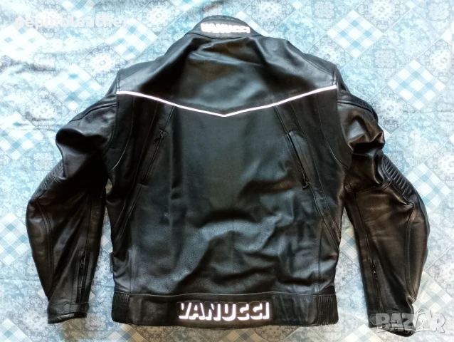 VANUCCI на LOUIS - Немско кожено мото яке с протектори, телешки бокс, снимка 2 - Якета - 50741645