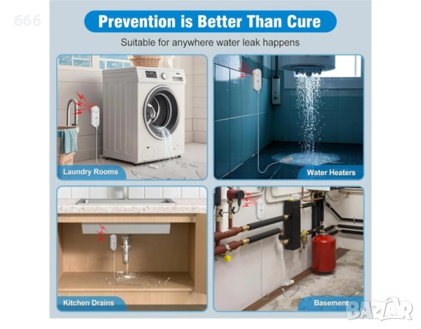 Детектор за течове на вода, снимка 4 - Друга електроника - 52895849