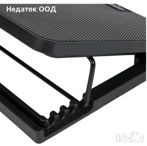 Охладителна поставка за лаптоп i-JMB, до 17", 36х26х3 см, черна, снимка 2 - Лаптоп аксесоари - 40886302